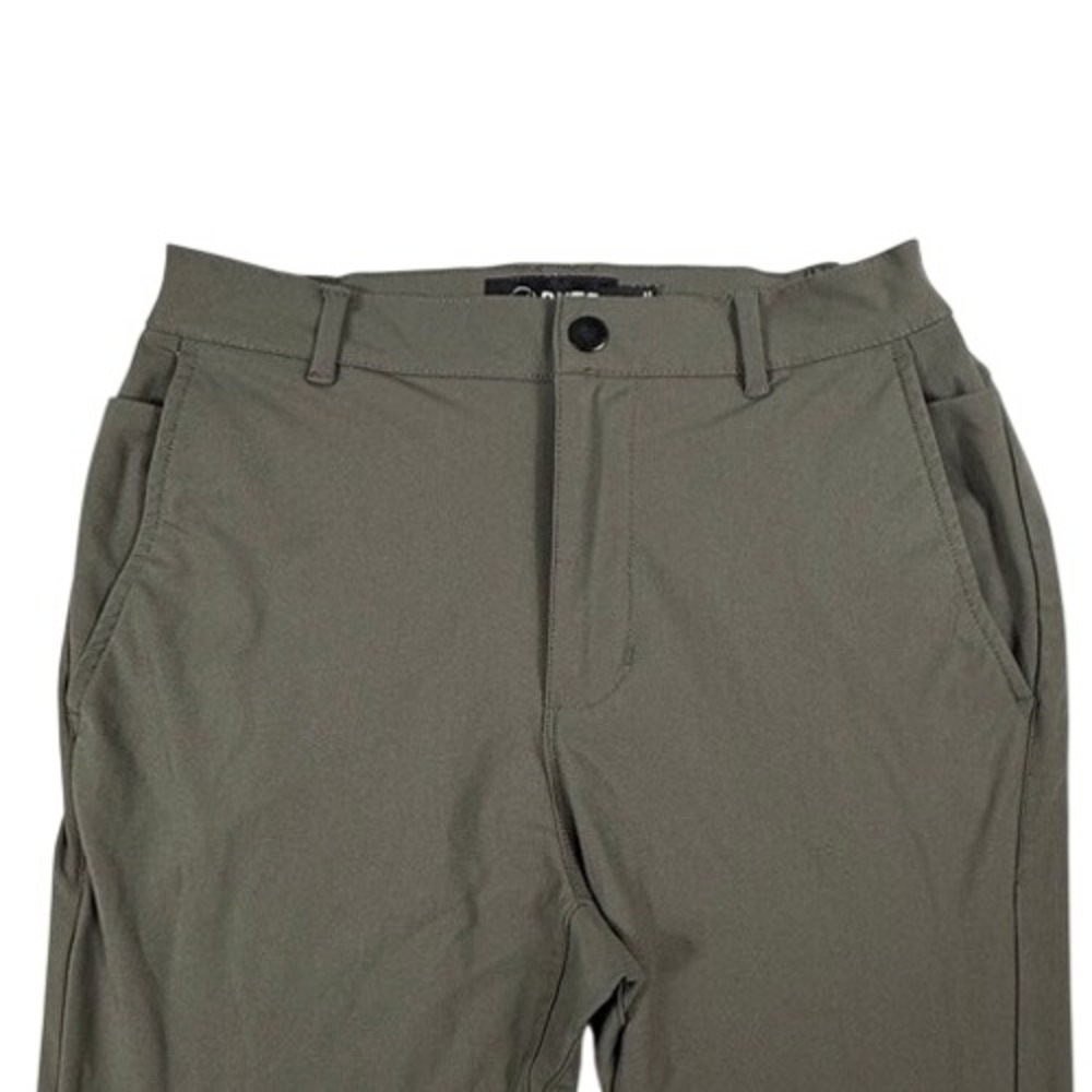 Cuts AO Jogger Pants Mens Small Olive Green Performance Stretch Slim Tapered